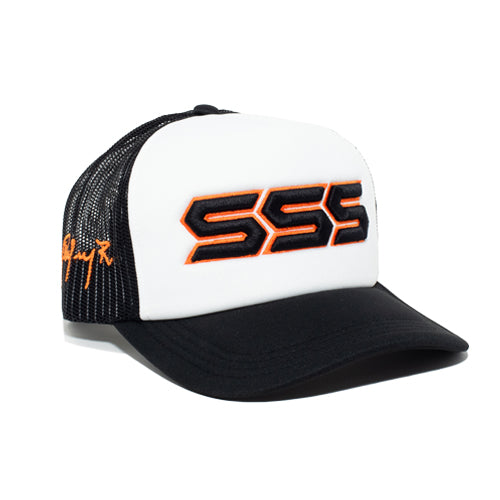 TRIPLES SIGNATURE TRUCKER HAT BLACK/WHITE