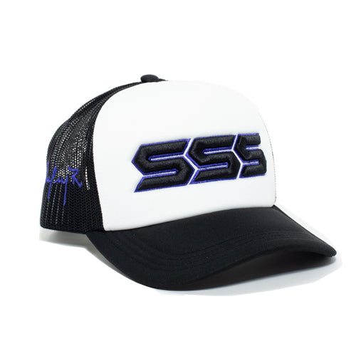 TRIPLES SIGNATURE TRUCKER HAT BLACK/WHITE