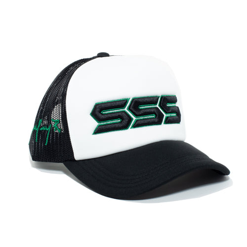 TRIPLES SIGNATURE TRUCKER HAT BLACK/WHITE