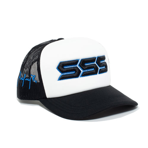 TRIPLES SIGNATURE TRUCKER HAT BLACK/WHITE