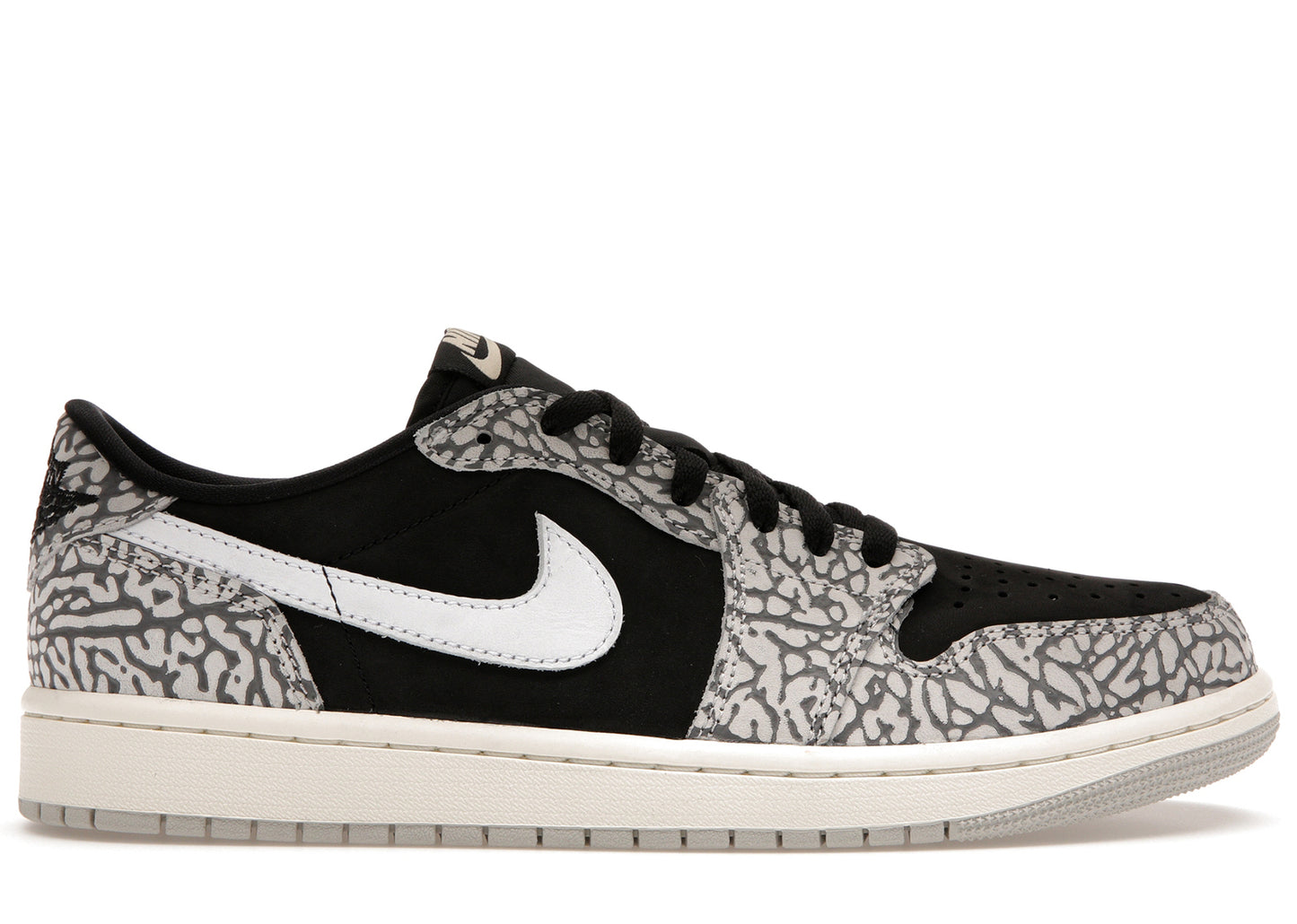 JORDAN 1 RETRO LOW OG BLACK CEMENT