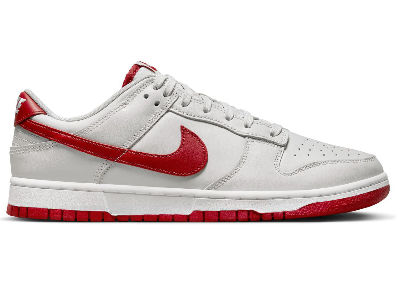 NIKE DUNK LOW VAST GREY VARSITY RED