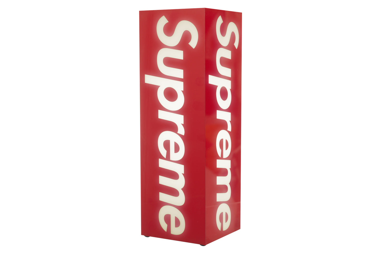 SUPREME BOX LOGO LAMP RED