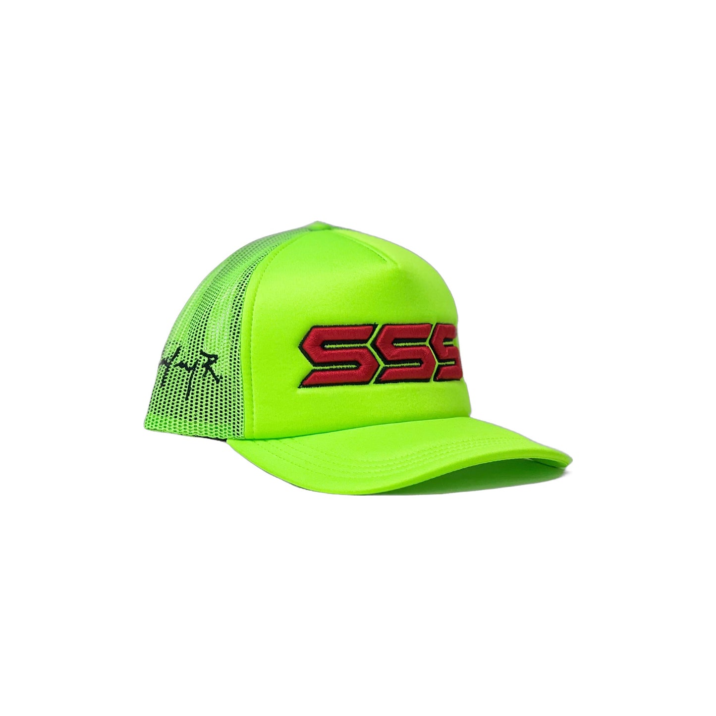 TRIPLES SIGNATURE TRUCKER HAT NEON GREEN