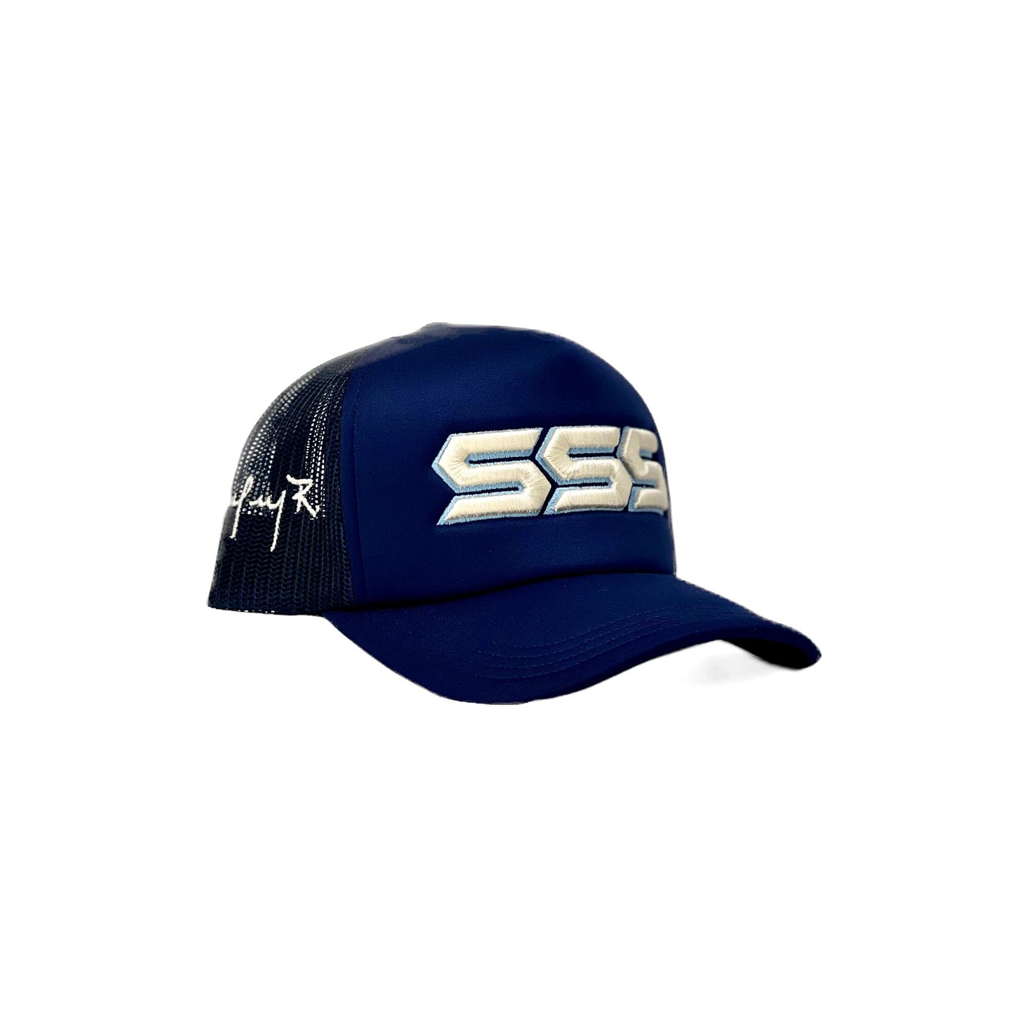 TRIPLES SIGNATURE TRUCKER HAT NAVY