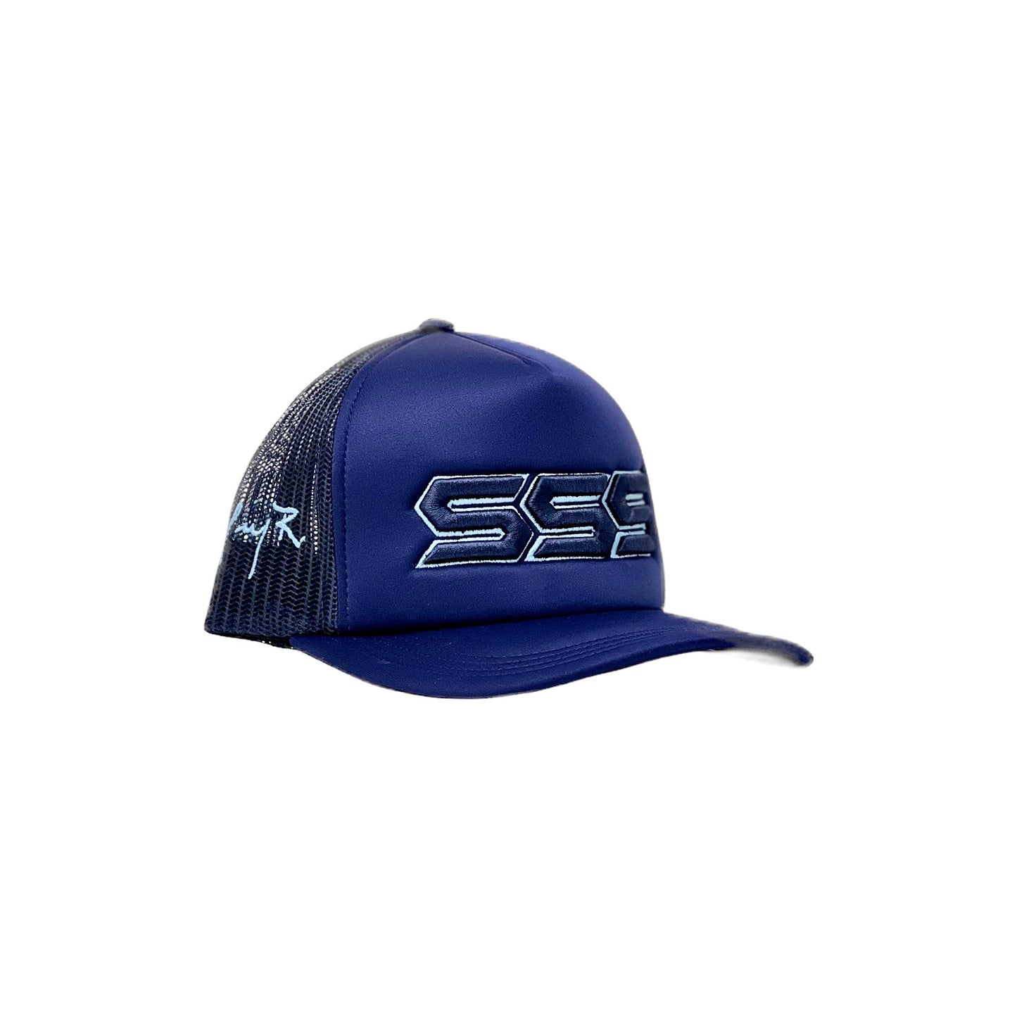 TRIPLES SIGNATURE TRUCKER HAT NAVY