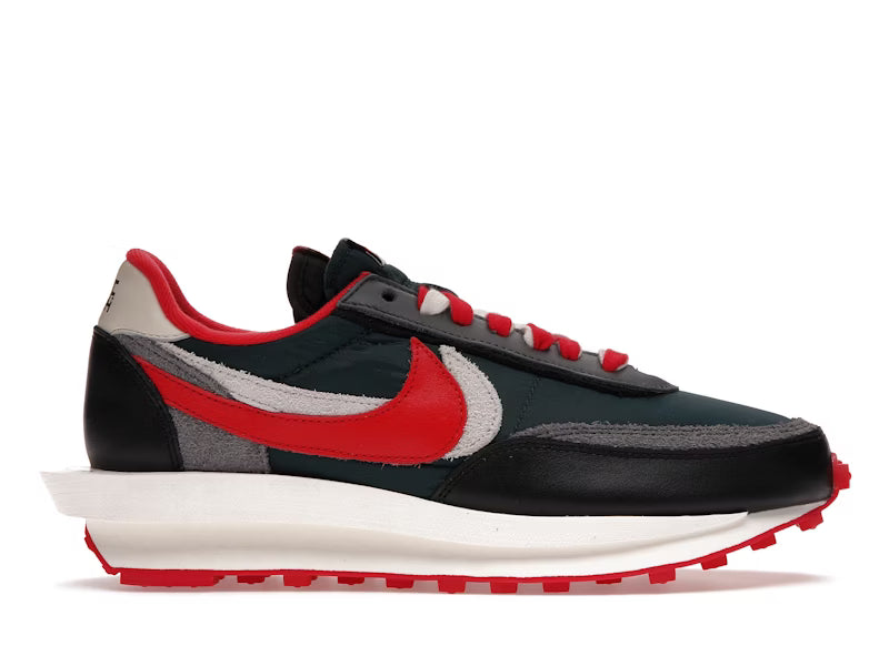 NIKE LD WAFFLE SACAI UNDERCOVER MIDNIGHT SPRUCE UNIVERSITY RED