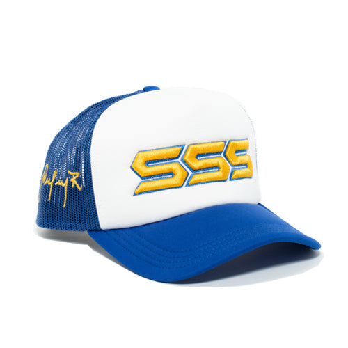TRIPLES SIGNATURE TRUCKER HAT BLUE/WHITE