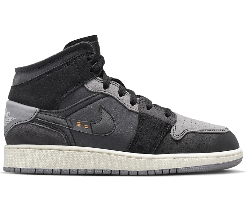 JORDAN 1 MID CRAFT INSIDE OUT BLACK (GS)