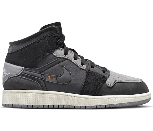 JORDAN 1 MID CRAFT INSIDE OUT BLACK (GS)