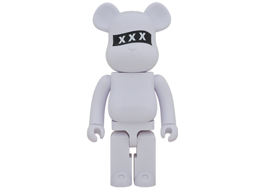 BEARBRICK X GOD SELECTION XXX 1000% WHITE