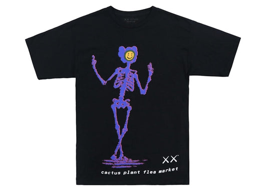 KAWS X CACTUS PLANT FLEA MARKET T-SHIRT BLACK