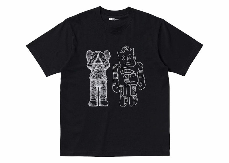 KAWS X UNIQLO WARHOL GRAPHIC TEE BLACK