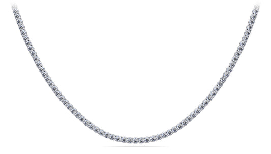 TENNIS CHAIN NECKLACES 20" LAB DIAMOND 3.5MM WHITE GOLD