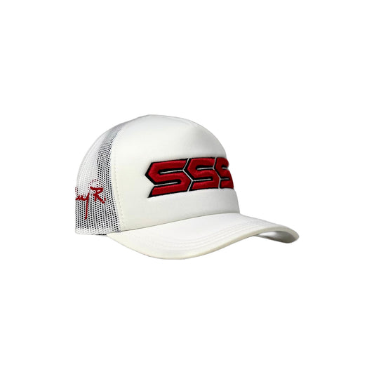 TRIPLES SIGNATURE TRUCKER HAT WHITE