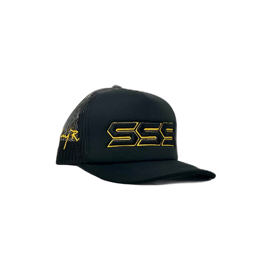 TRIPLES SIGNATURE TRUCKER HAT BLACK